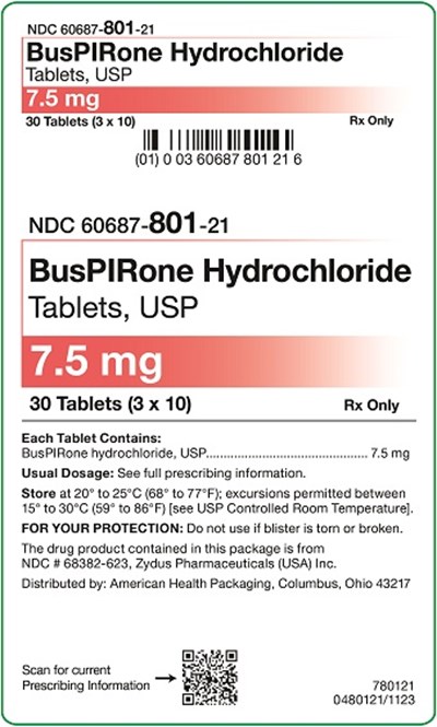 7.5 mg Buspirone HCl Tablets Carton (7.5 mg Buspirone HCl Tablets Carton.jpg)